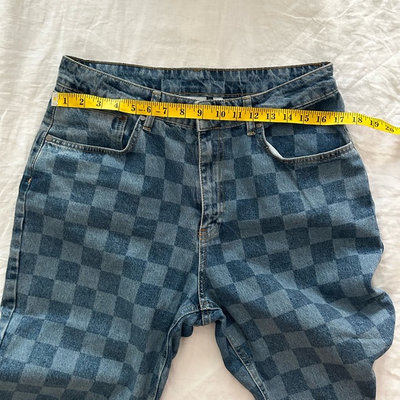 RAGGED Jeans checker print baggy jeans - Picture 3 of 4